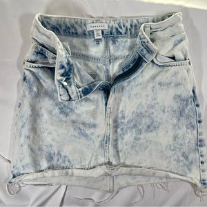 TopShop acid wash demon skirt, US size 4